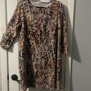 BEESON RIVER print dress SZ 1X